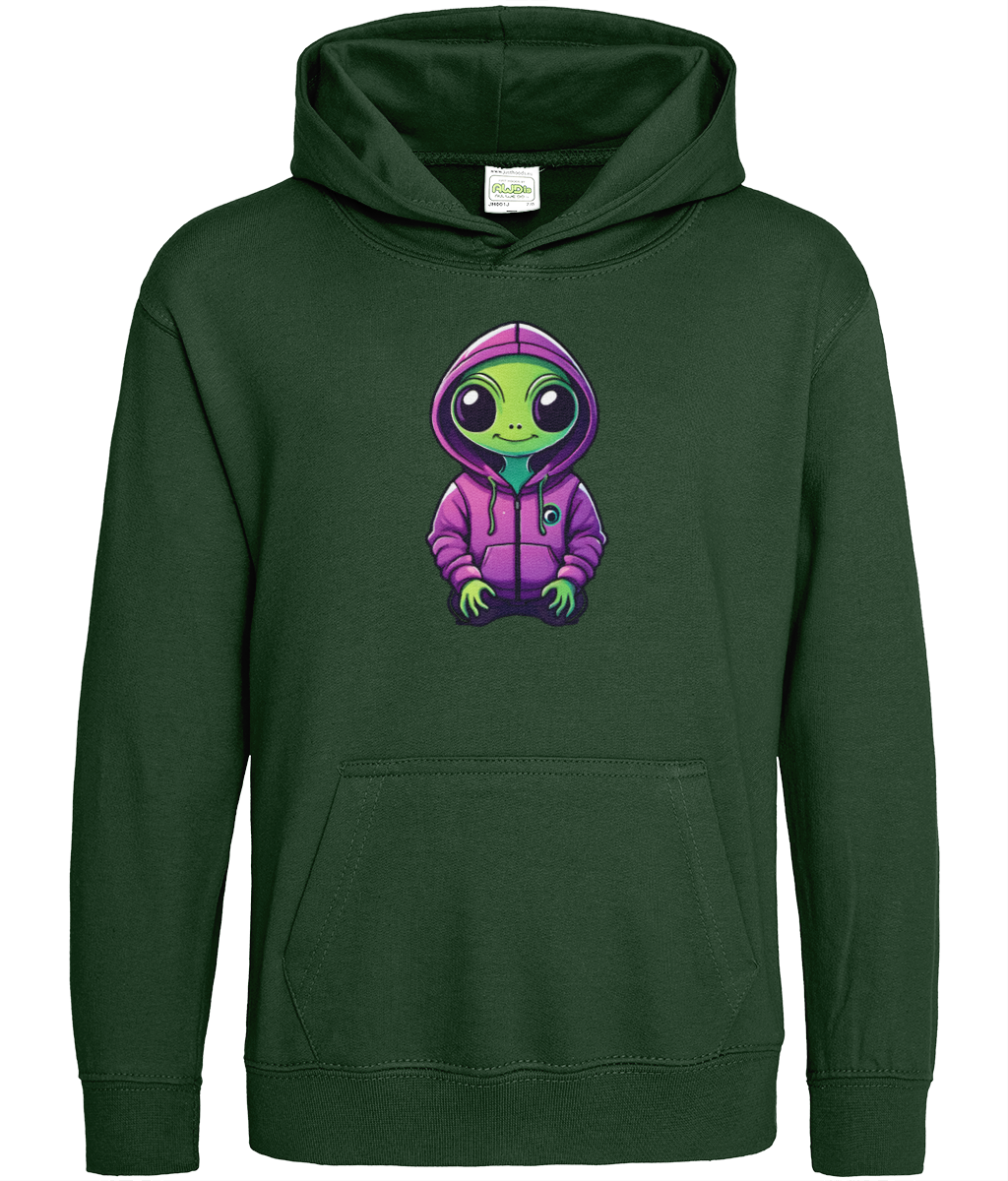 Ali The Alien: Kids Pullover Hoodie