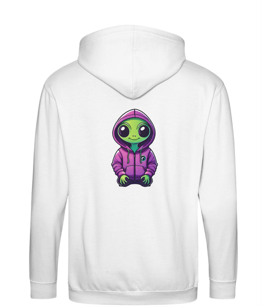 Ali The Alien: Unisex Zip-Up Hoodie