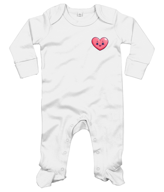 Corazón: Baby’s Sleepsuit & Mitts