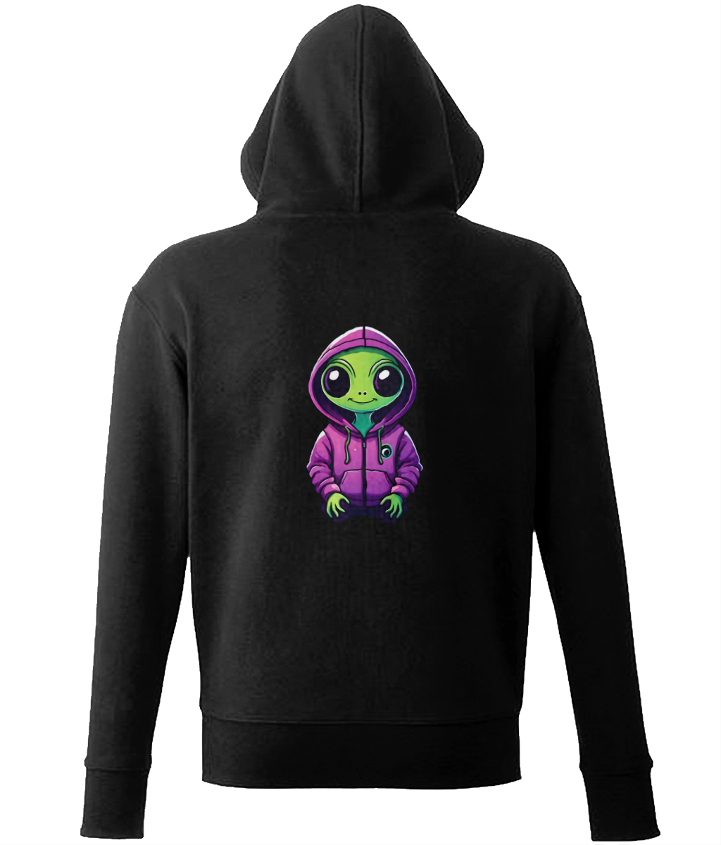 Ali The Alien: Men’s Premium Zip-Up Hoodie