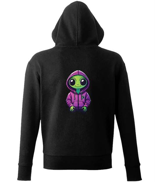 Ali The Alien: Men’s Premium Zip-Up Hoodie